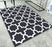 Geometric Black And White European Carpet