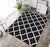 Geometric Black And White European Carpet