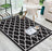 Geometric Black And White European Carpet