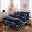 Classic bedding set 4 size grey blue flower bed linens 4pcs/set duvet cover set Pastoral bed sheet AB side duvet cover 5