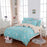 Classic bedding set 4 size grey blue flower bed linens 4pcs/set duvet cover set Pastoral bed sheet AB side duvet cover 5