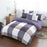 Classic bedding set 4 size grey blue flower bed linens 4pcs/set duvet cover set Pastoral bed sheet AB side duvet cover 5