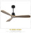 42/52 Inch Nordic Industrial Ceiling Fan Wood Without Light Creative Bedroom Dining Room Wooden Ceiling Fans Free Shipping