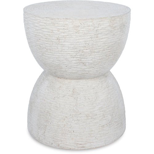 Chayton Contemporary Stone Blend Side Table